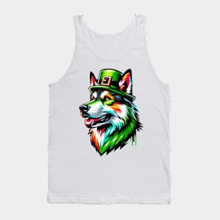 Czechoslovakian Vlcak Celebrates Saint Patrick's Day Tank Top